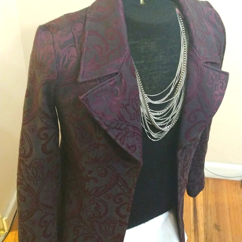 Silver Multi-Strand Chain Necklace - Picture 2 of 3